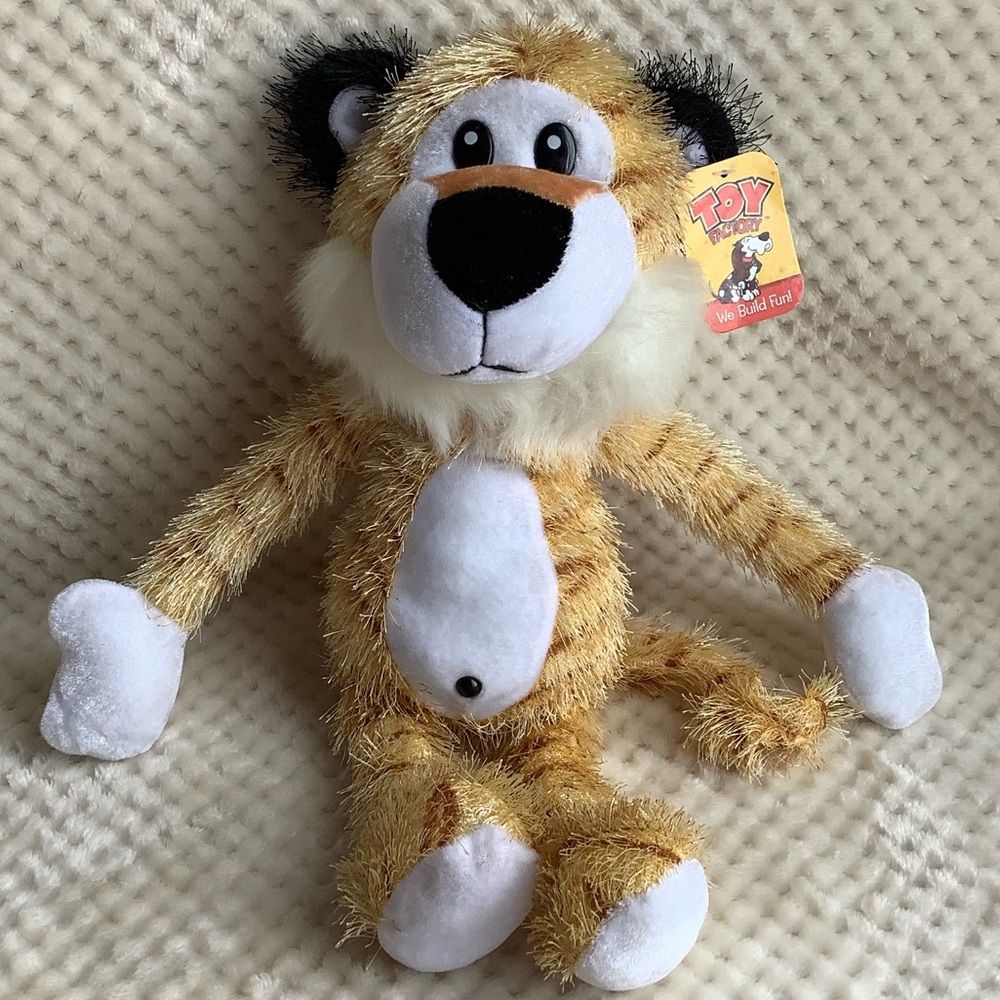 Toy Factory Plush Striped Tiger Stuffed Animal Toy With Tags